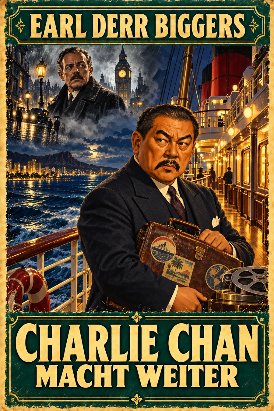 Charlie Chan macht weiter · Coverentwurf der geplanten Neuübersetzung